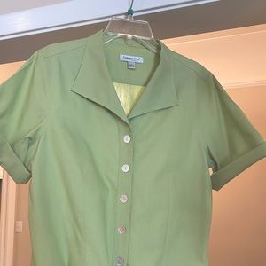 Coldwater Creek green blouse, size L